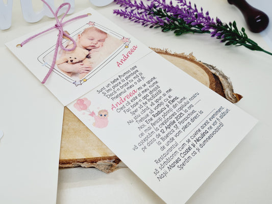 Invitatie de botez cod 1044