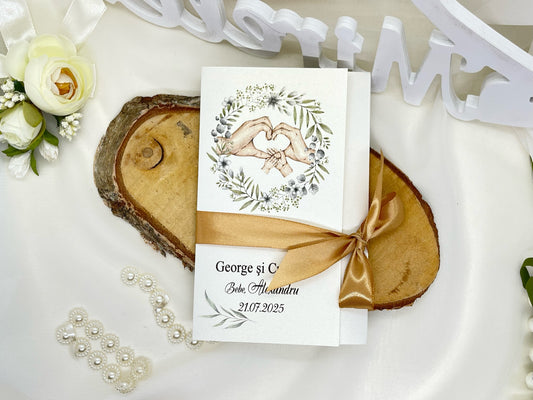 Invitatie nunta + botez cod 11474