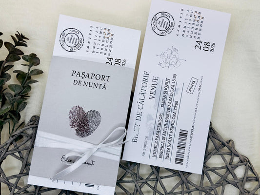 Pasaport / bilet avion cod 1334