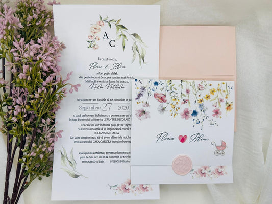 Invitatie nunta si botez cod 1346