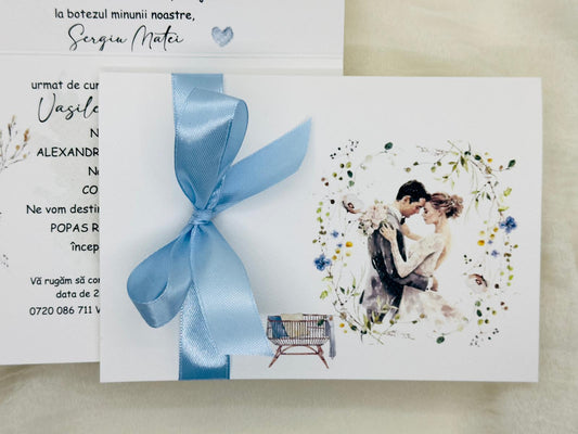 Invitatie nunta si botez cod 1348