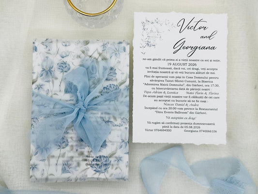 Invitatie cu Vellum cod 1352