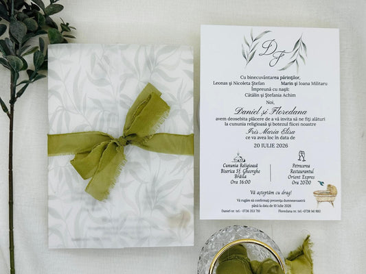 Invitatie nunta si botez cod 1355