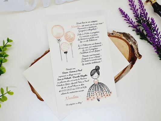 Invitatie de botez cod 1666