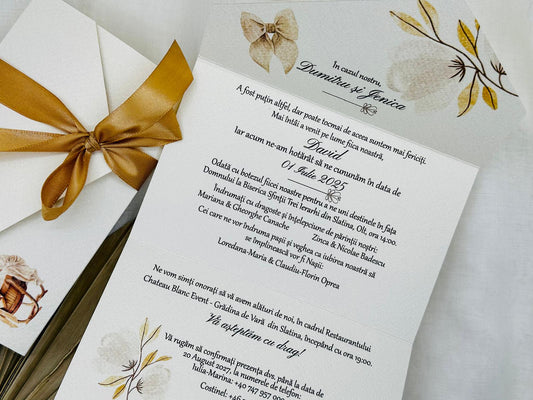 Invitatie nunta si botez cod 1848
