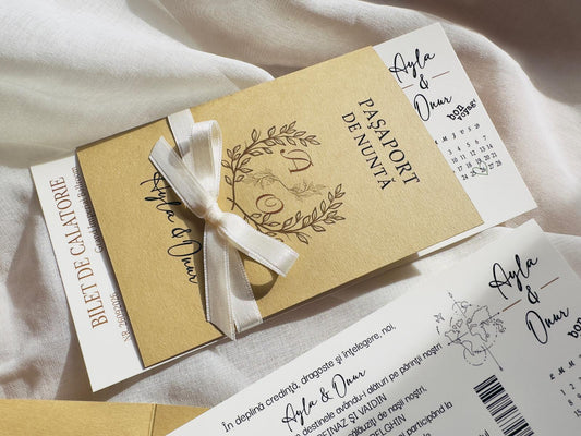 Invitatie pasaport - bilet avion 1850
