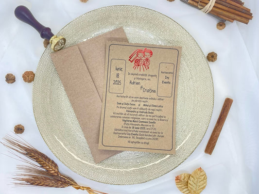 Invitatie de nunta cod 6503