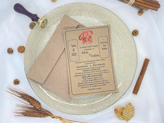 Invitatie de nunta cod 6503