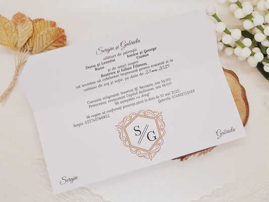 Invitatie de nunta cod 7015