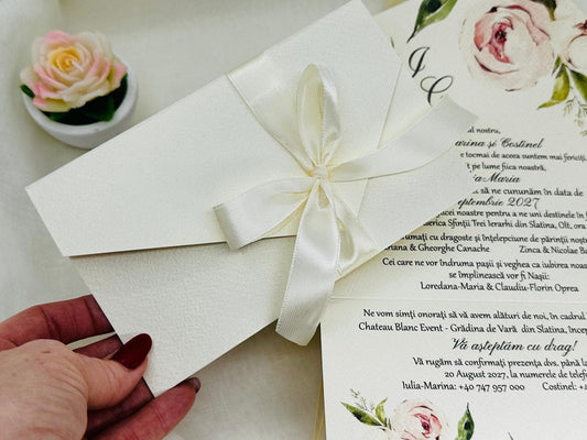 Invitatie nunta si botez cod 1877