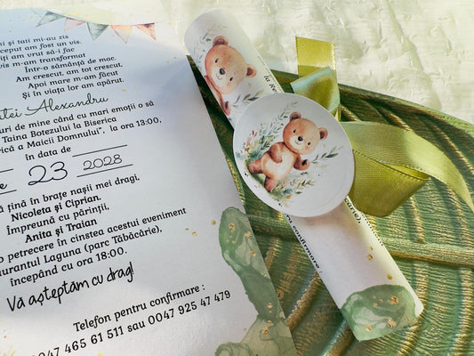 Invitatie de botez cod 1047