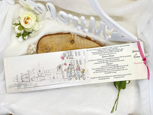 Invitatie de nunta cod 6389