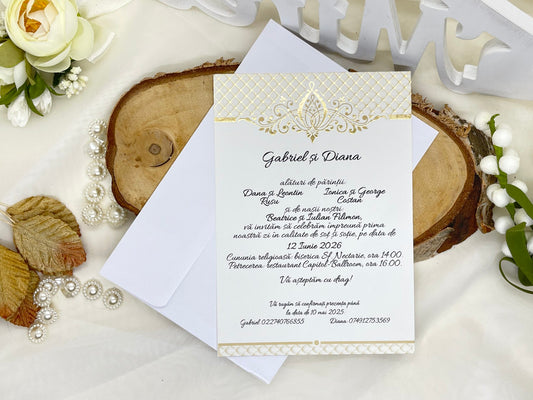 Invitatie de nunta cod 6406