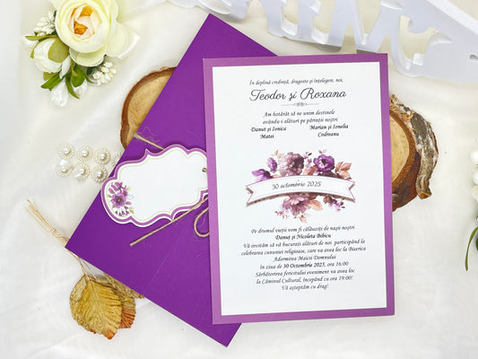 Invitatie de nunta cod 6424