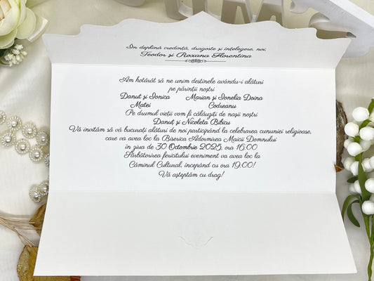 Invitatie de nunta cod 6492