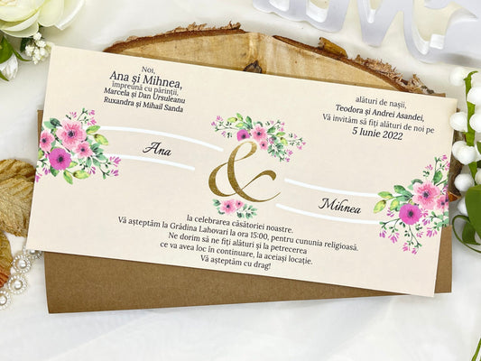 Invitatie de nunta cod 6513