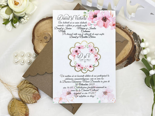 Invitatie de nunta cod 6556