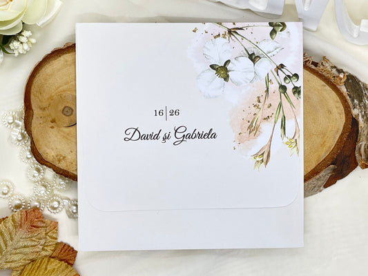 Invitatii florale cod 6602