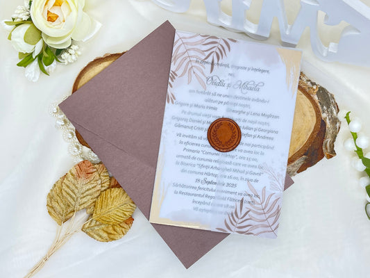 Invitatie cu sigiliu cod 6657