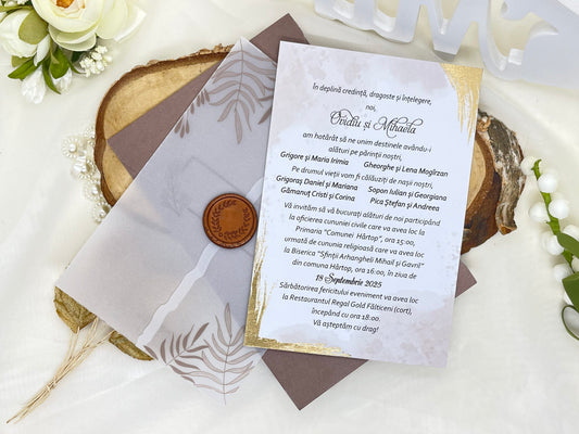 Invitatie cu sigiliu cod 6657