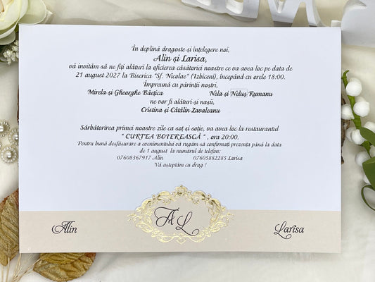 Invitatie de nunta cod 6666