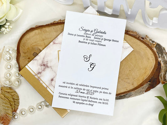Invitatie de nunta cod 7025