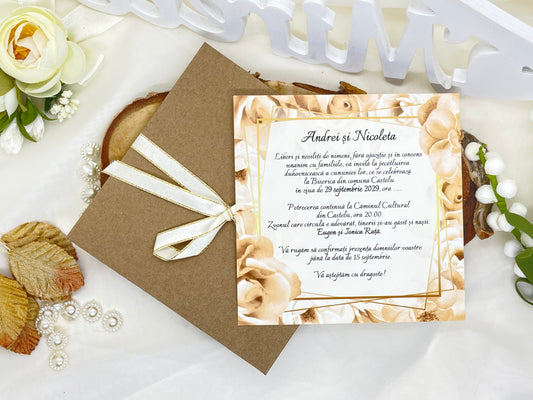 Invitatie de nunta cod 7027