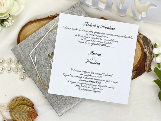Invitatie de nunta cod 7033