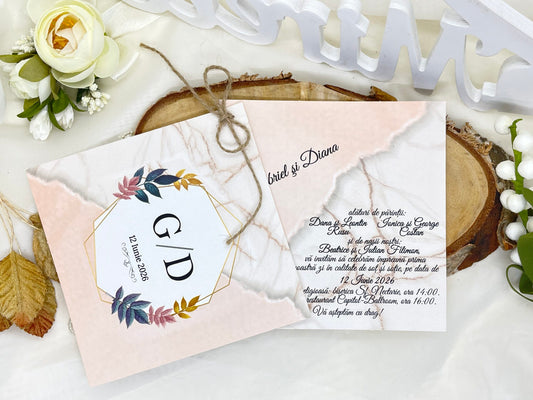 Invitatie de nunta cod 7036