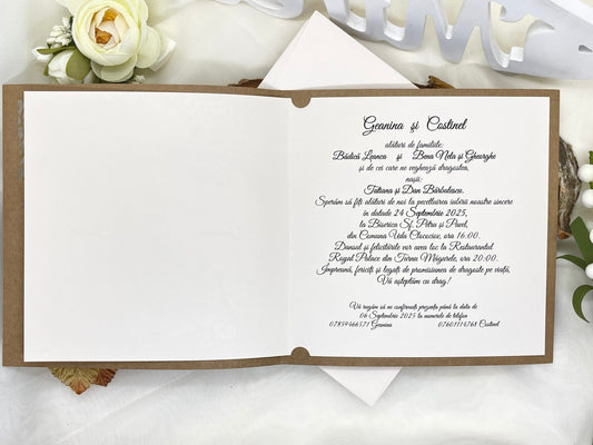 Invitatie de nunta cod 8325