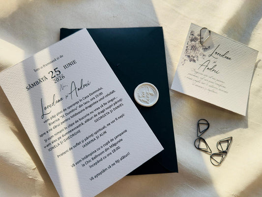 Invitatie nunta sigiliu cod 1436