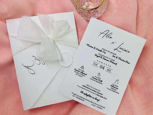Invitatii minimaliste cod 1401