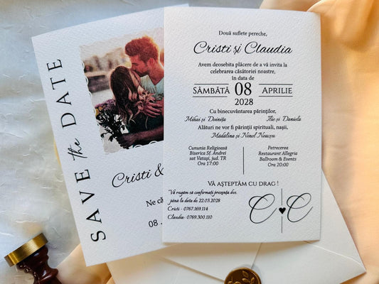 Invitatie cu poza cod 11418