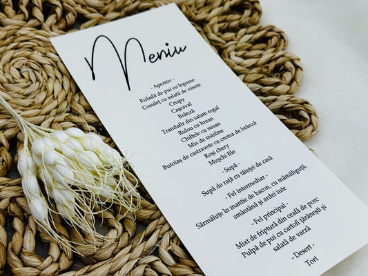 Meniu individual Ivory 1476