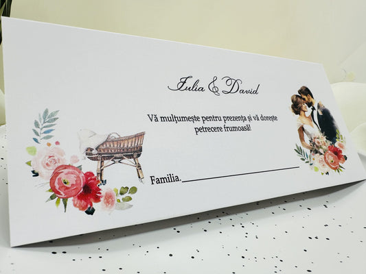 Plic bani nunta si botez cod 397