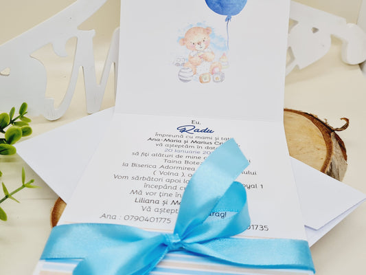 Invitatie de botez cod 1048