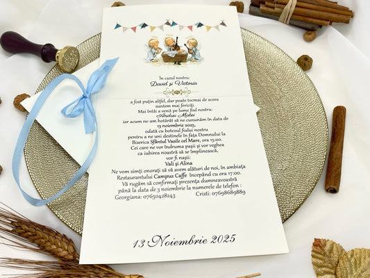 Invitatie Nunta si Botez cod 11459