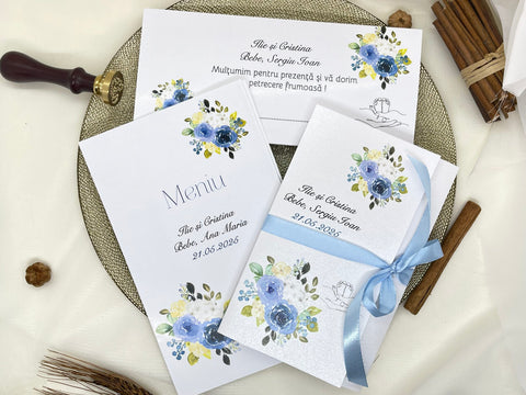 Invitatie nunta si botez cod 11473