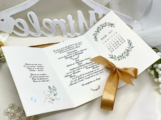 Invitatie nunta + botez cod 11474