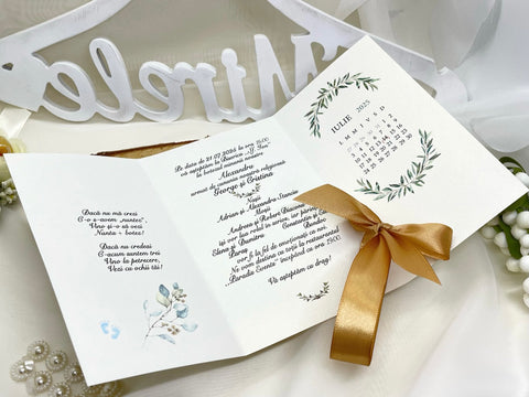 Invitatie nunta + botez cod 11474