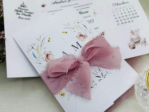 Invitatie nunta si botez cod 11482