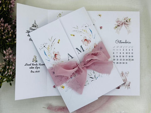 Invitatie nunta si botez cod 11482