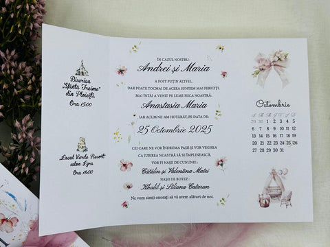 Invitatie nunta si botez cod 11482