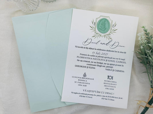 Invitatie nunta cod 1342