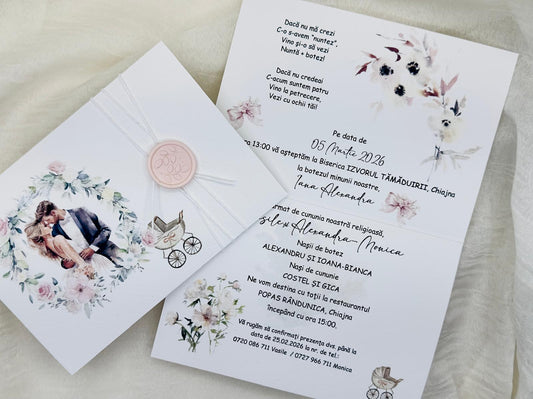 Invitatie nunta si botez cod 1349