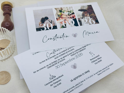 Invitatie cu poza cod 1350