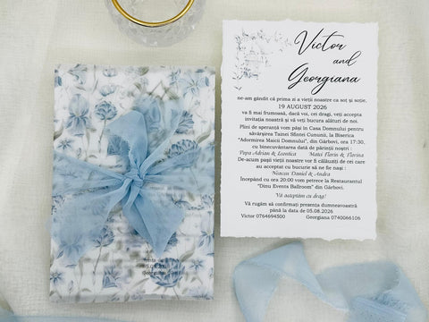 Invitatie cu Vellum cod 1352
