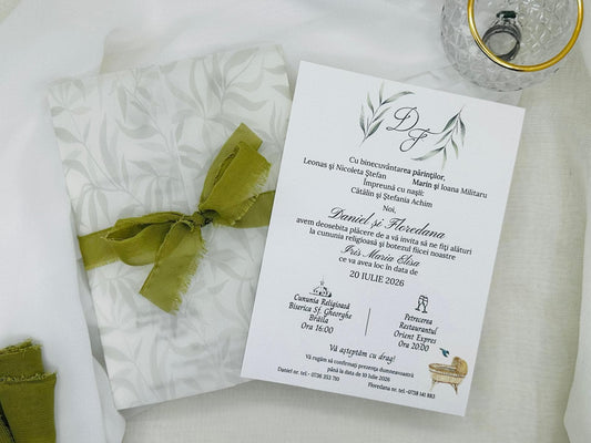 Invitatie nunta si botez cod 1355