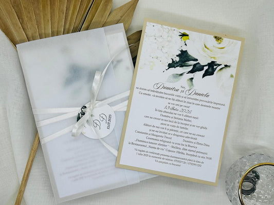 Invitatie cu Vellum cod 1360