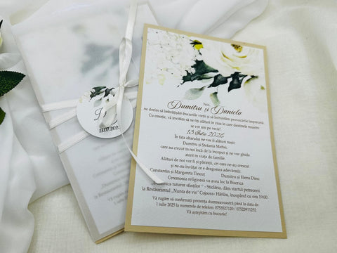 Invitatie cu Vellum cod 1360